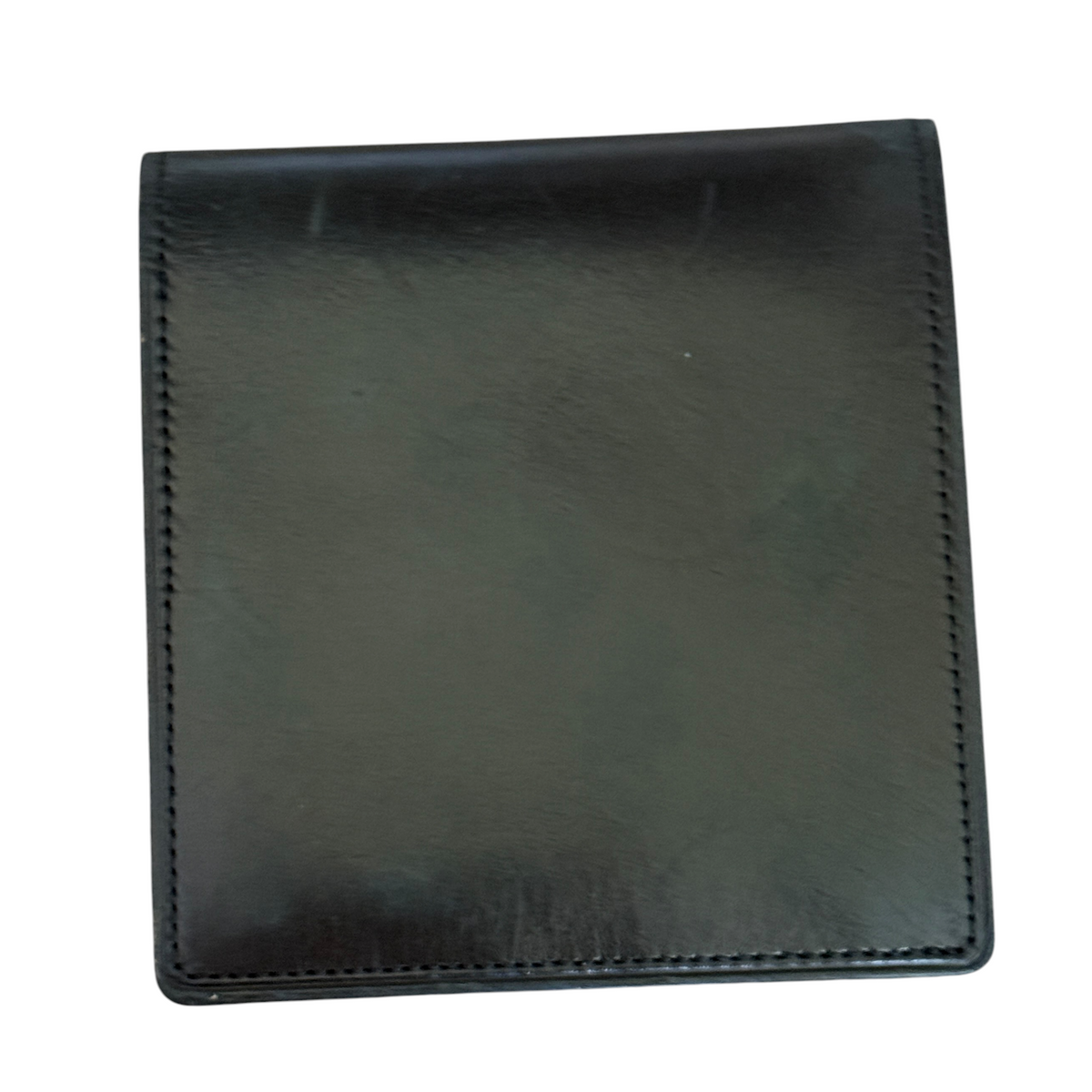 Yves Saint Laurent men’s bifold black leather wallet Authentic with COA 4.2x3.9