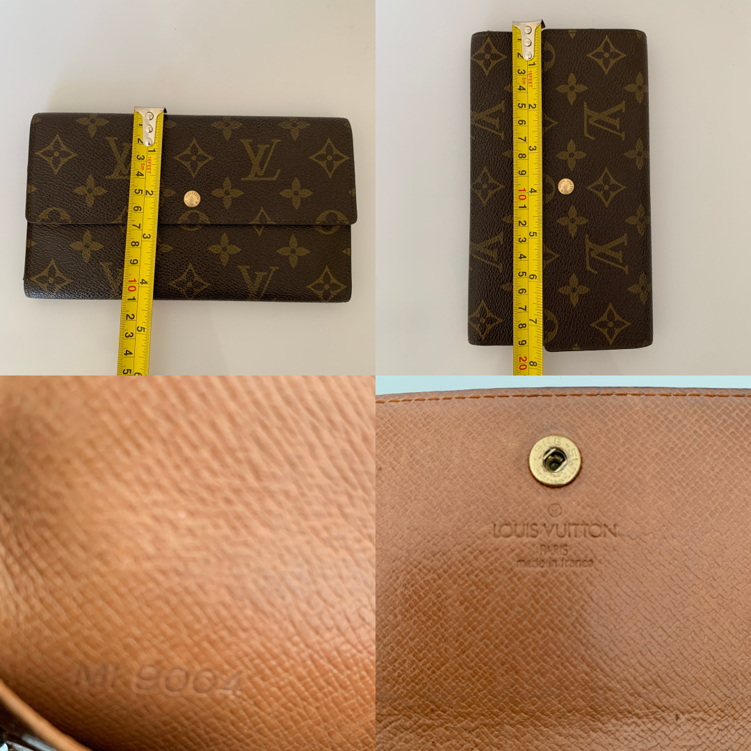 Louis Vuitton monogram Sara long wallet authentic with COA MK9004