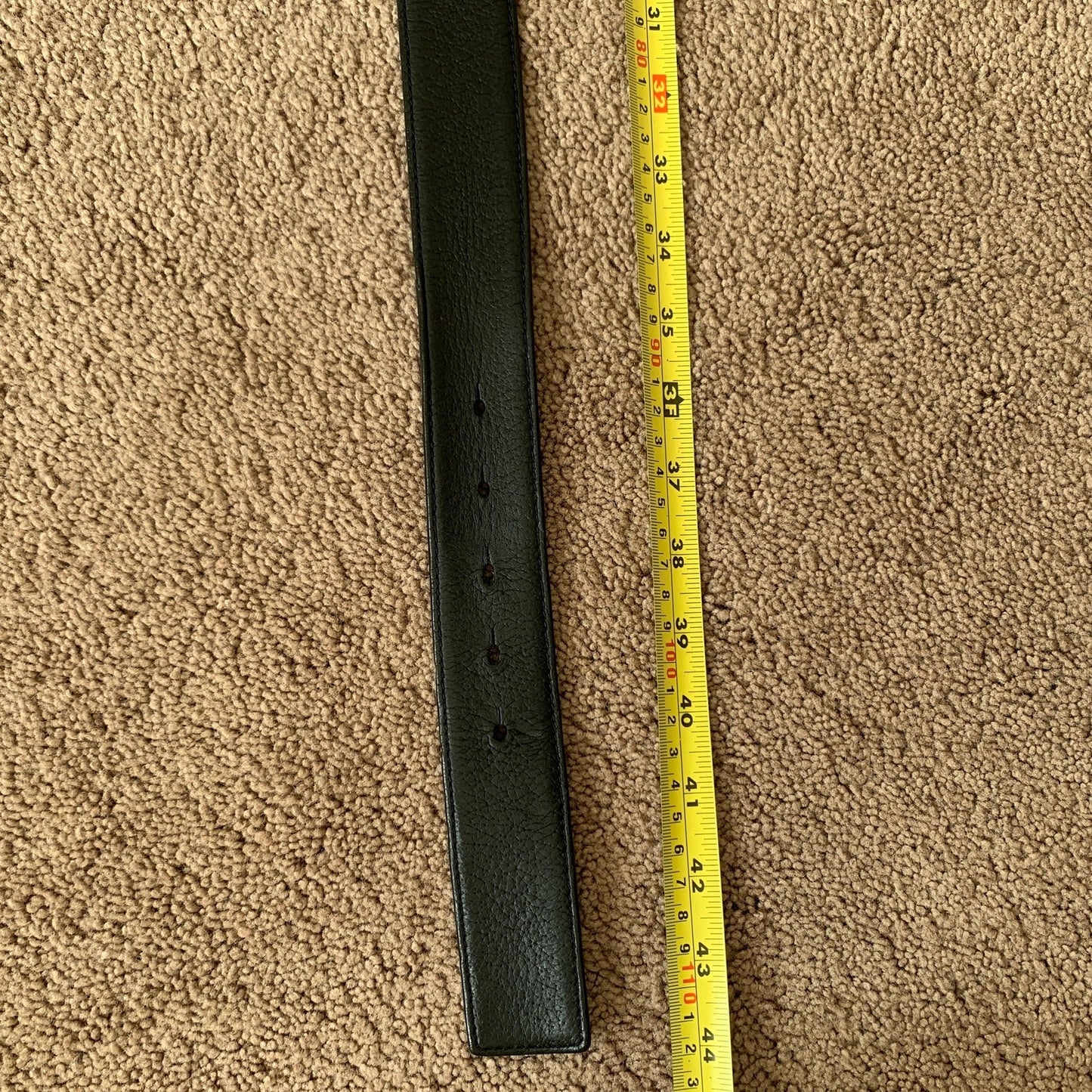 V1011 Versace unisex medusa black leather belt size 38 inches