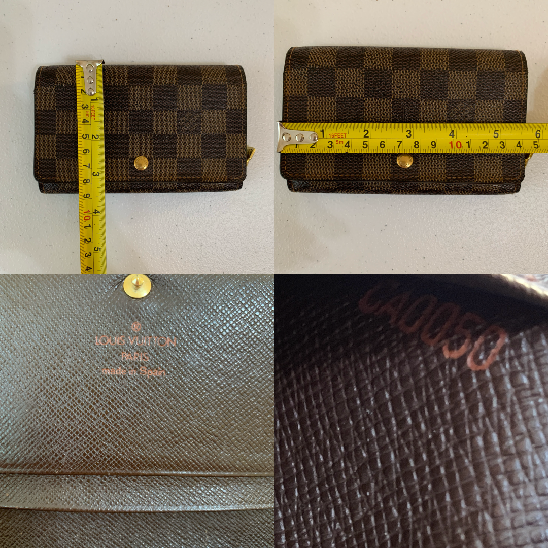 Louis Vuitton leather wallet ca0050 authentic with COA