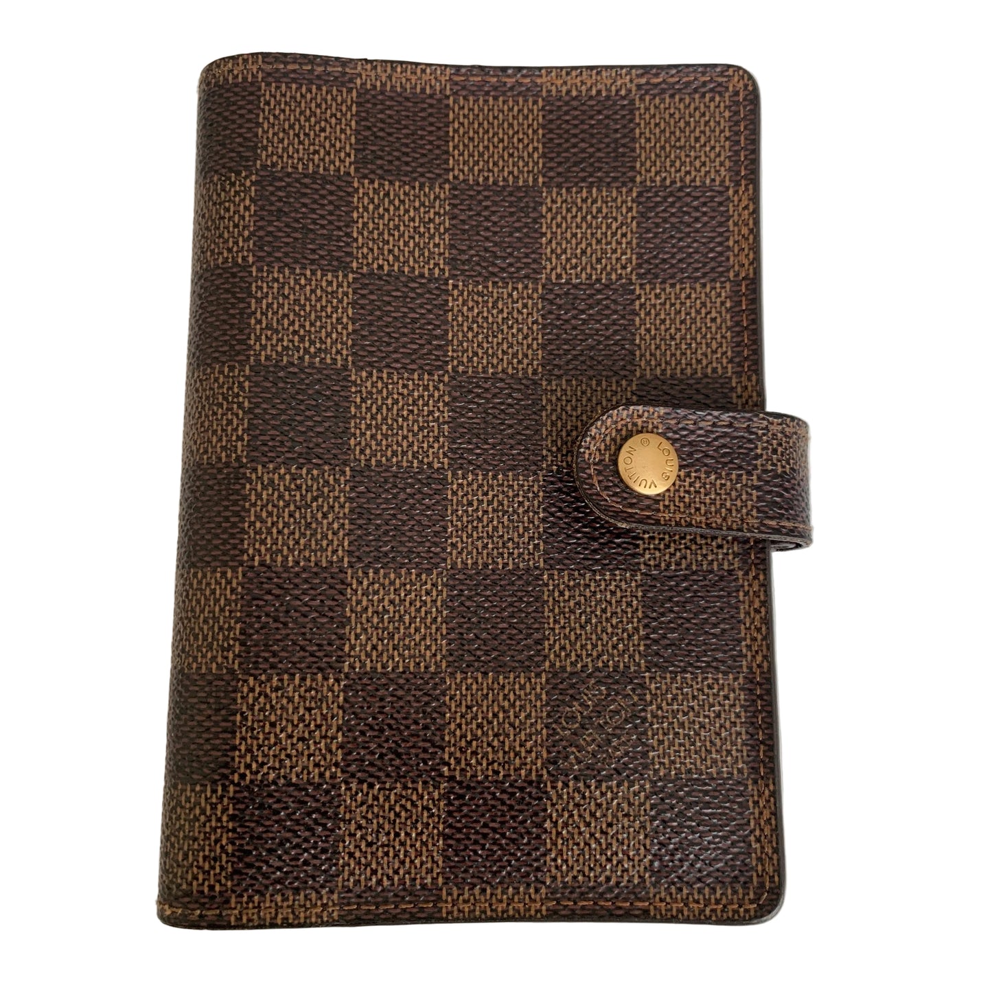 Louis Vuitton unisex damier ebene agenda Planner PM ca0070 authentic with COA