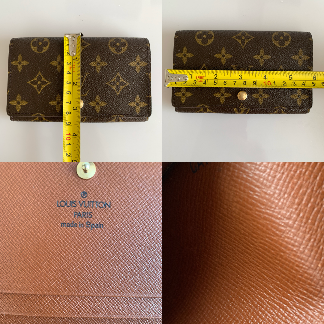 Louis Vuitton monogram compact Wallet ca1918 authentic with COA