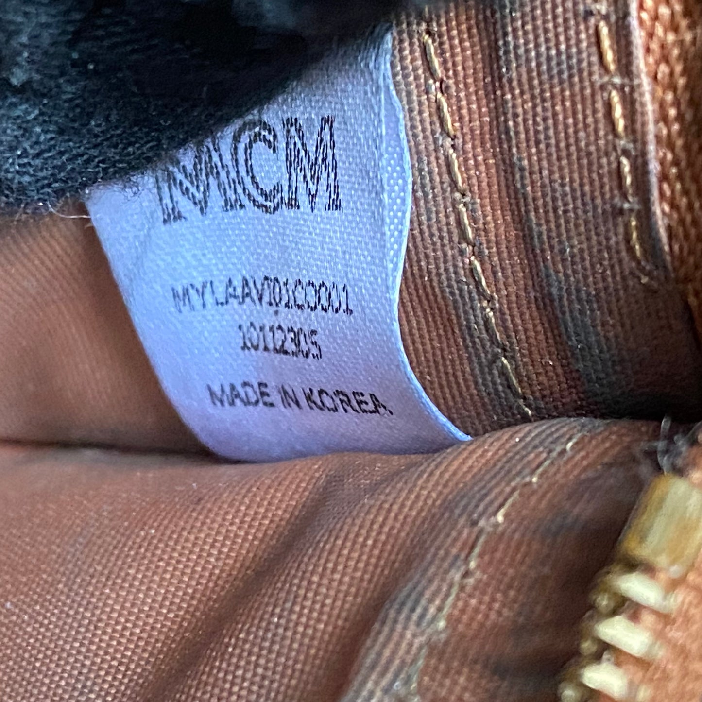 MCM cognac long wallet Authentic with COA