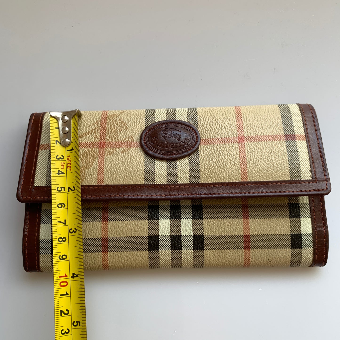 Burberry vintage nova check women’s long wallet authentic with COA
