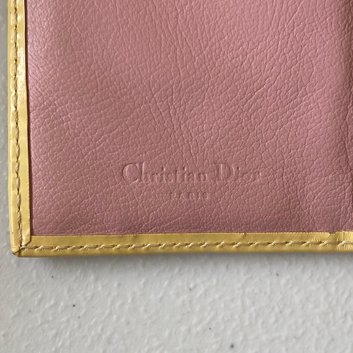 Dior pink oblique logo trotter pattern long wallet Authentic with COA 6.3x4