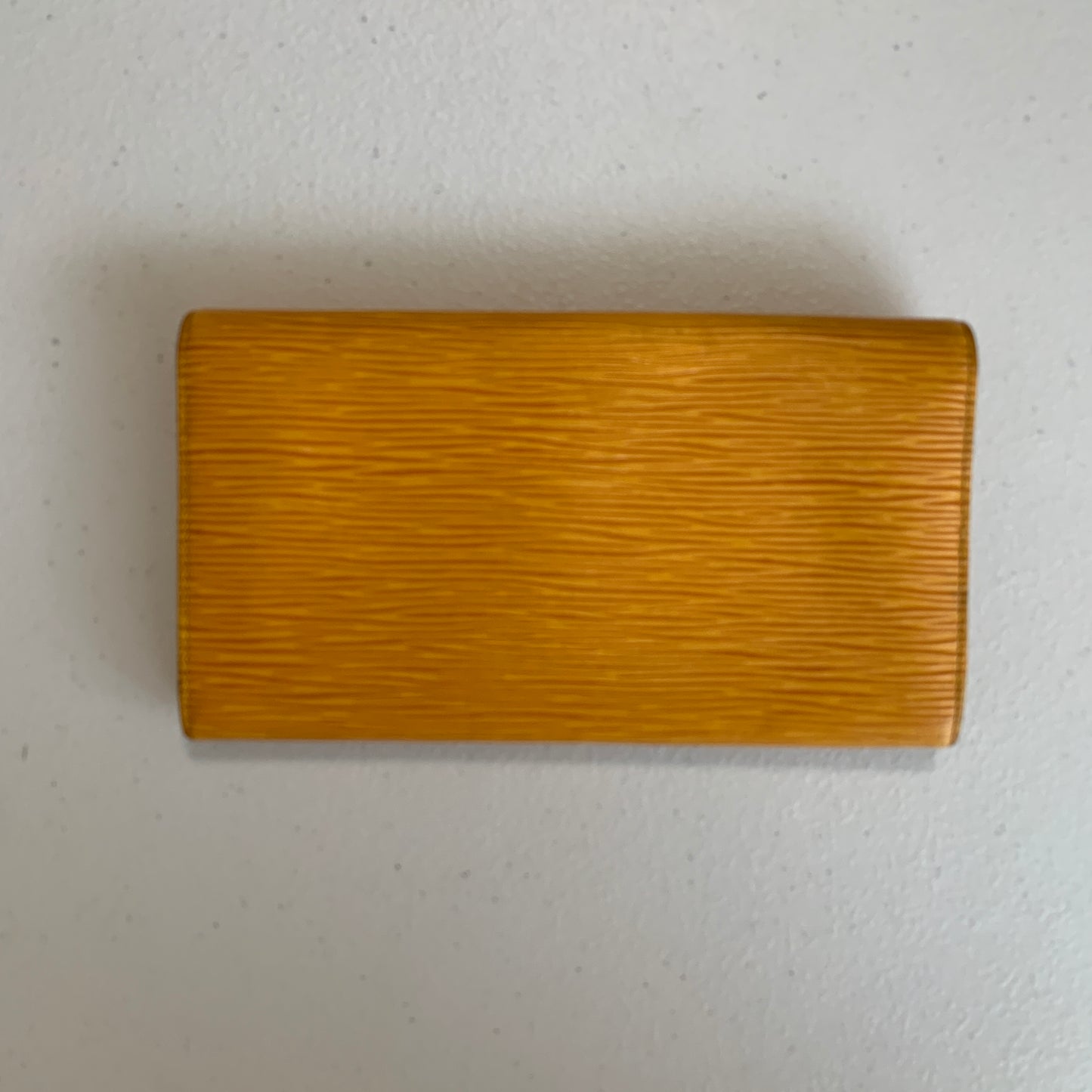 Louis Vuitton yellow Epi leather long wallet CA0926 authentic with COA