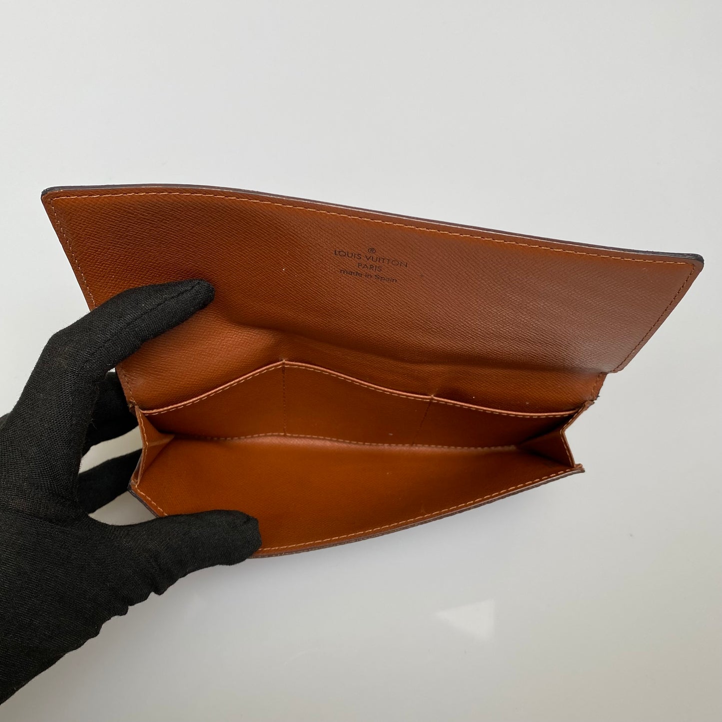 Louis Vuitton monogram long wallet CA0938 Authentic with COA 7x3.8