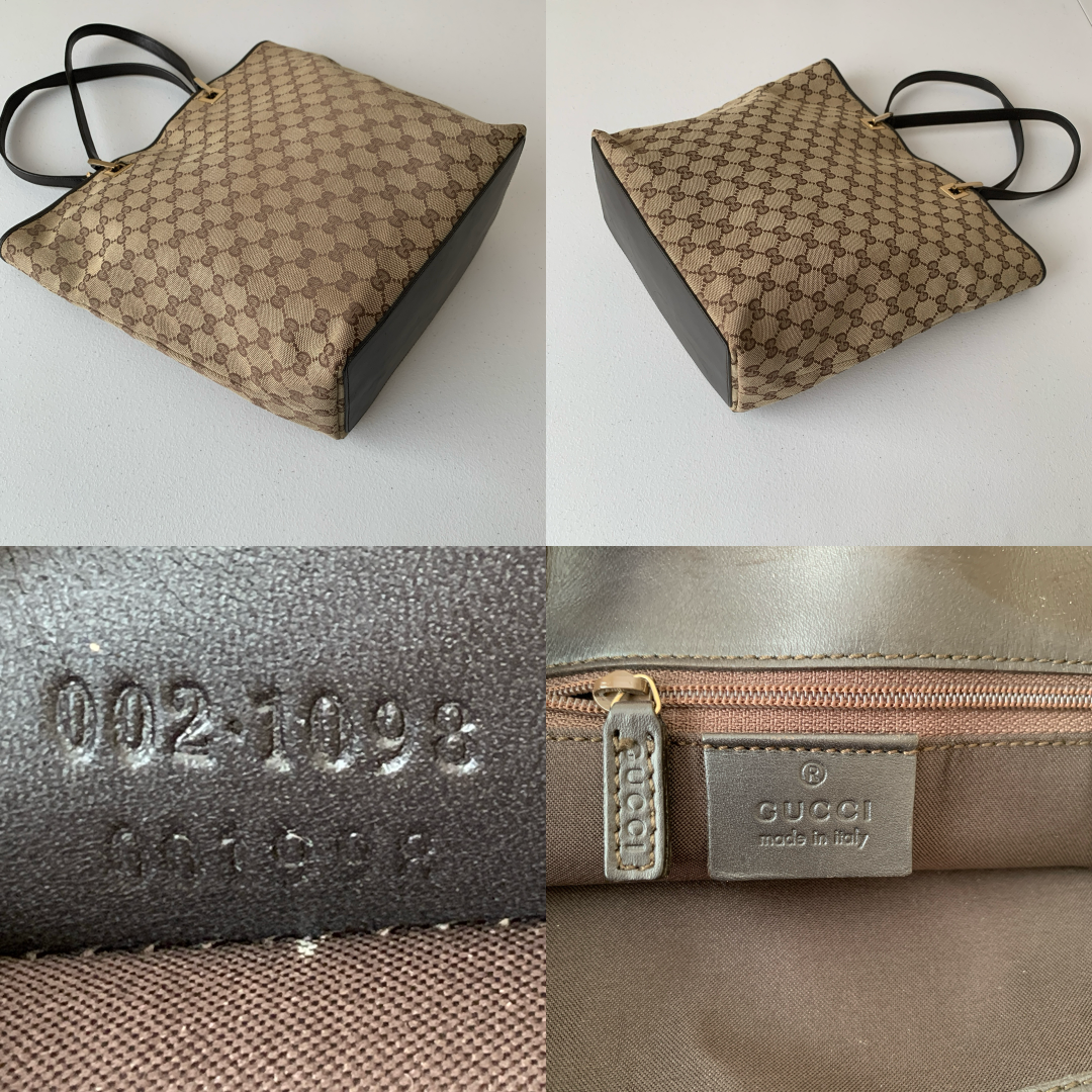 Gucci monogram tote bag Handbag authentic with COA