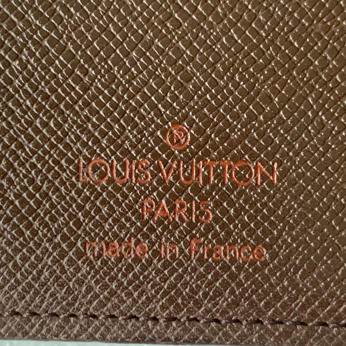 Louis Vuitton damier brown checkbook MI0011 authentic with COA