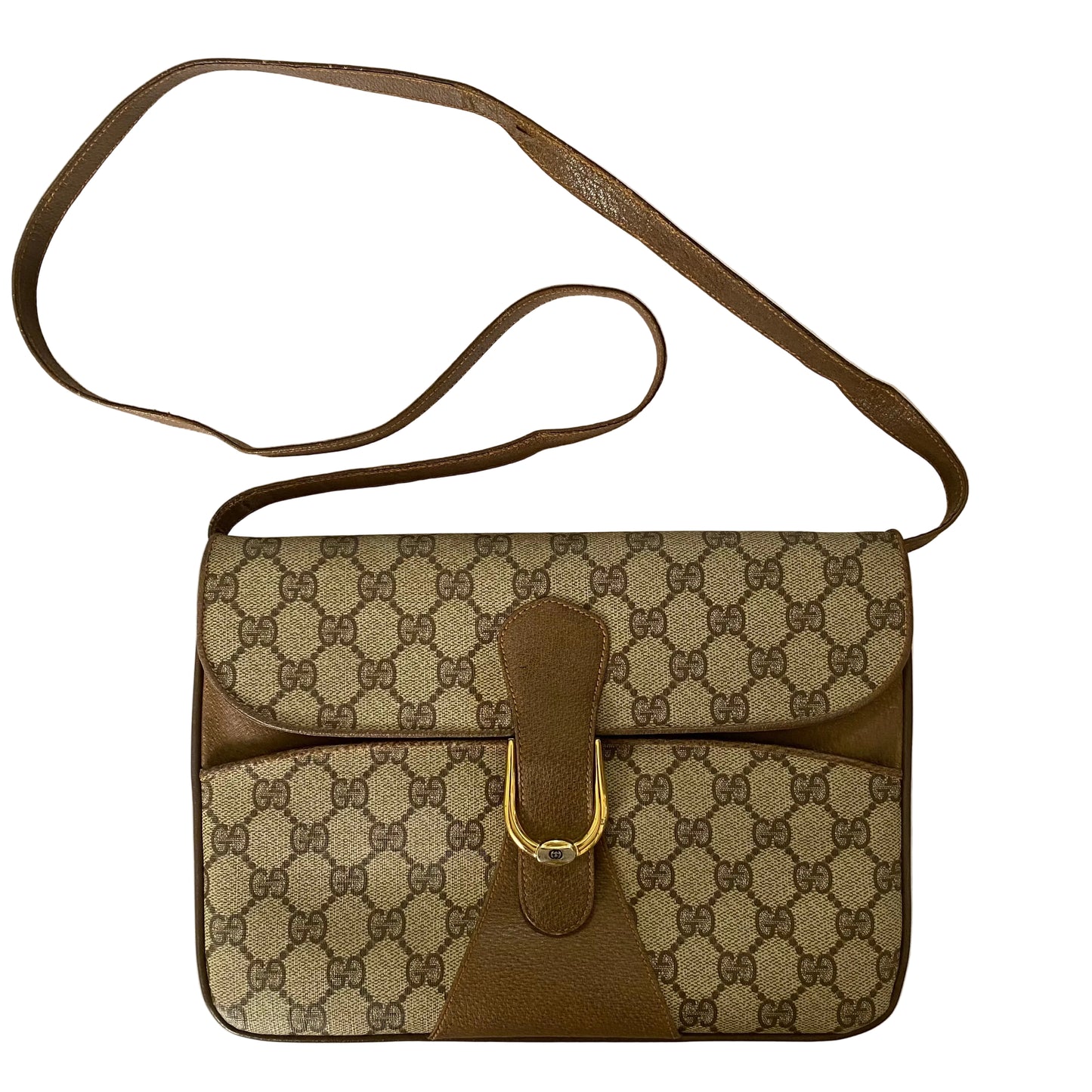Gucci vintage GG monogram crossbody bag authentic with coa