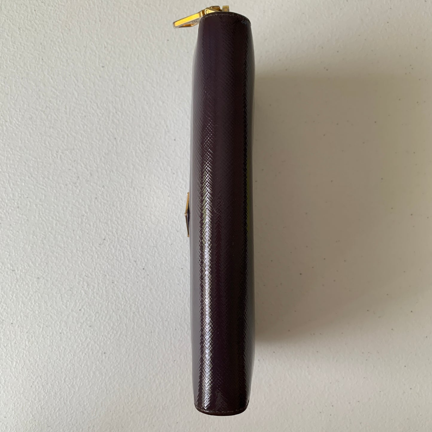Prada long zipper around purple Wallet authentic with COA