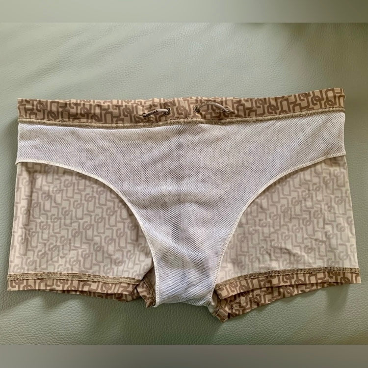 Authentic Dolce & Gabbana logo men's swim trunks