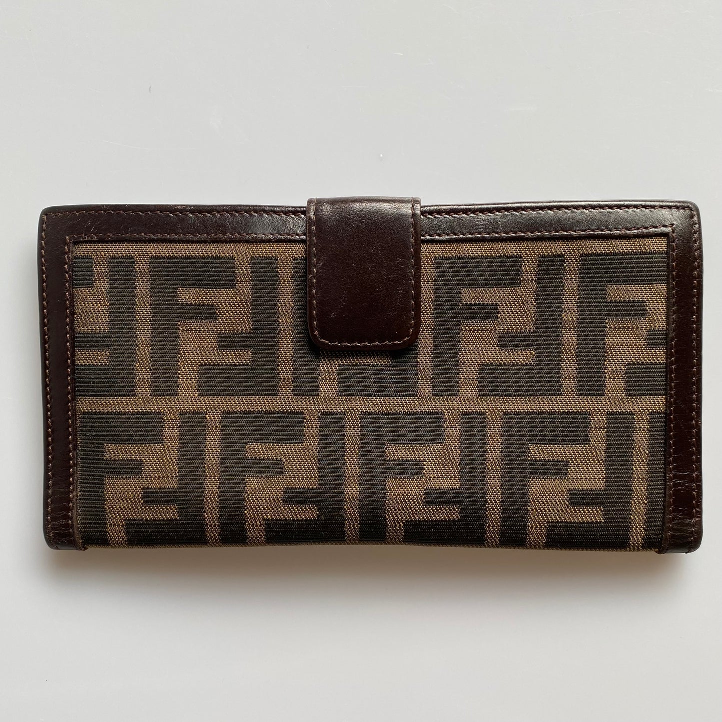 Fendi FF zucca monogram long wallet Authentic with coa