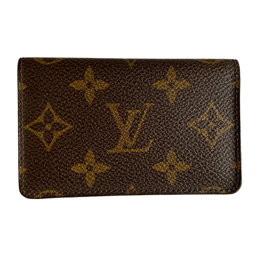 Louis Vuitton brown monogram RA0960 card holder authentic with COA