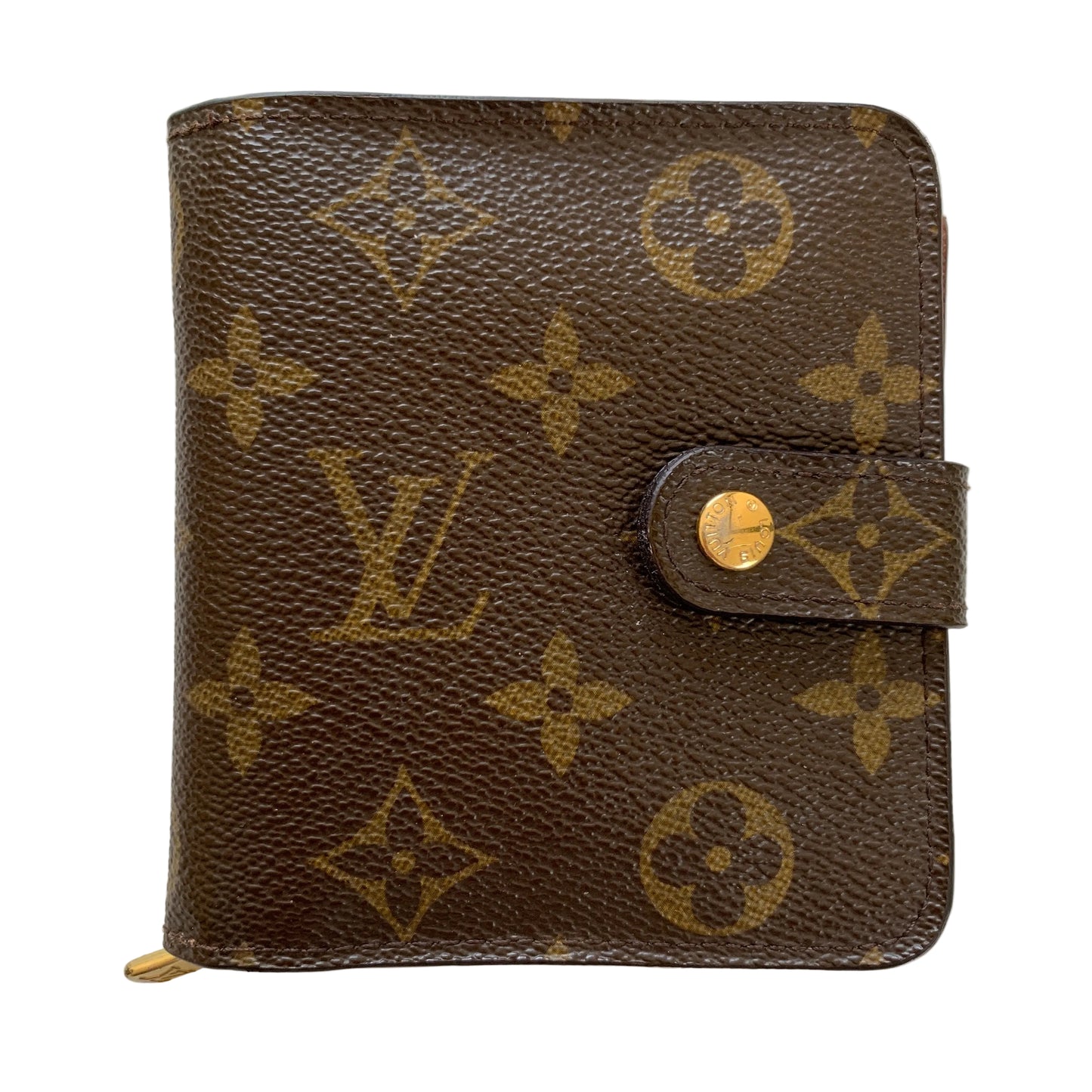 Louis Vuitton monogram compact wallet ca1017 authentic with COA
