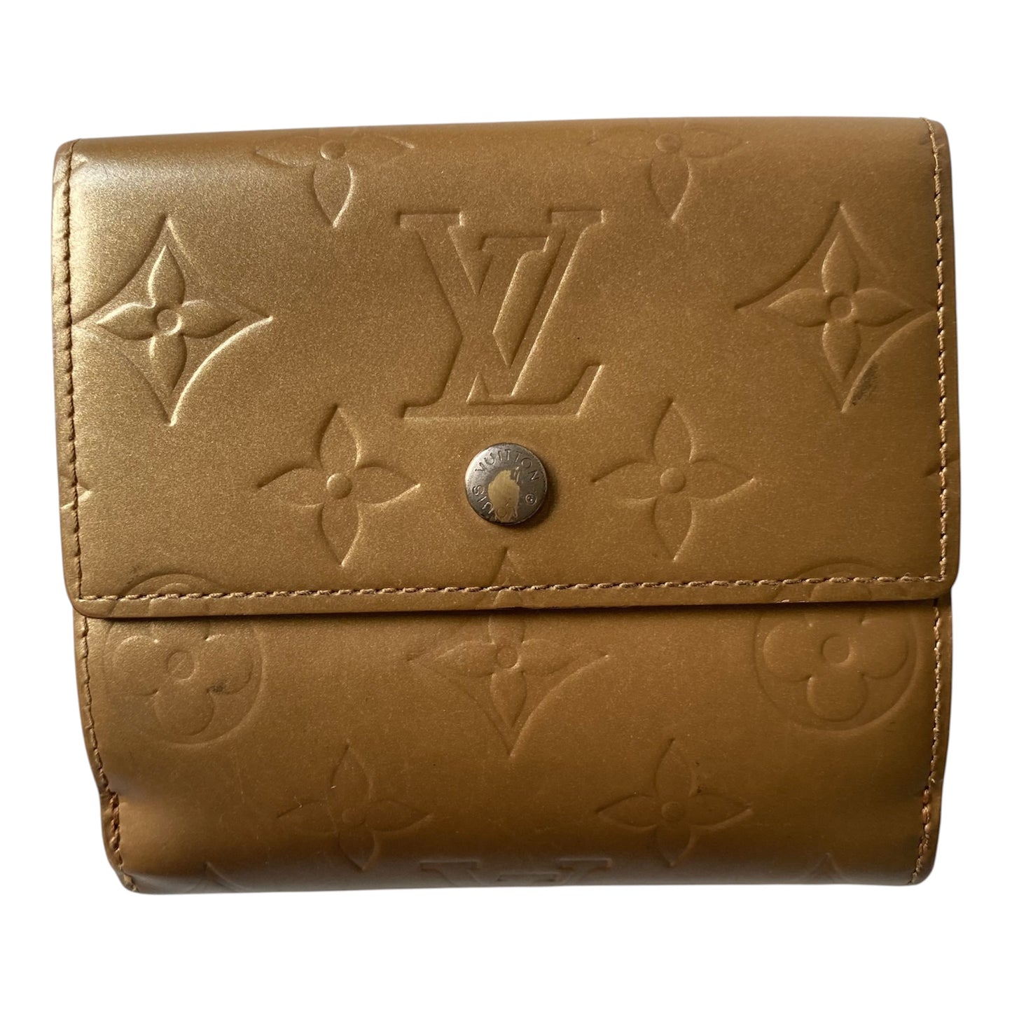 Louis Vuitton monogram compact wallet TH1003 Authentic with  COA