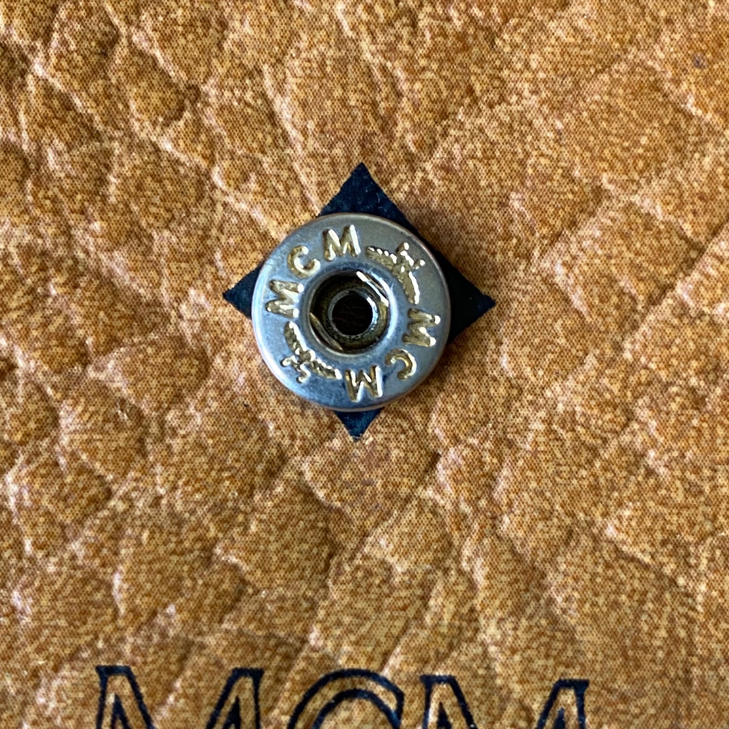 MCM cognac long wallet Authentic with COA 7.7x4.2