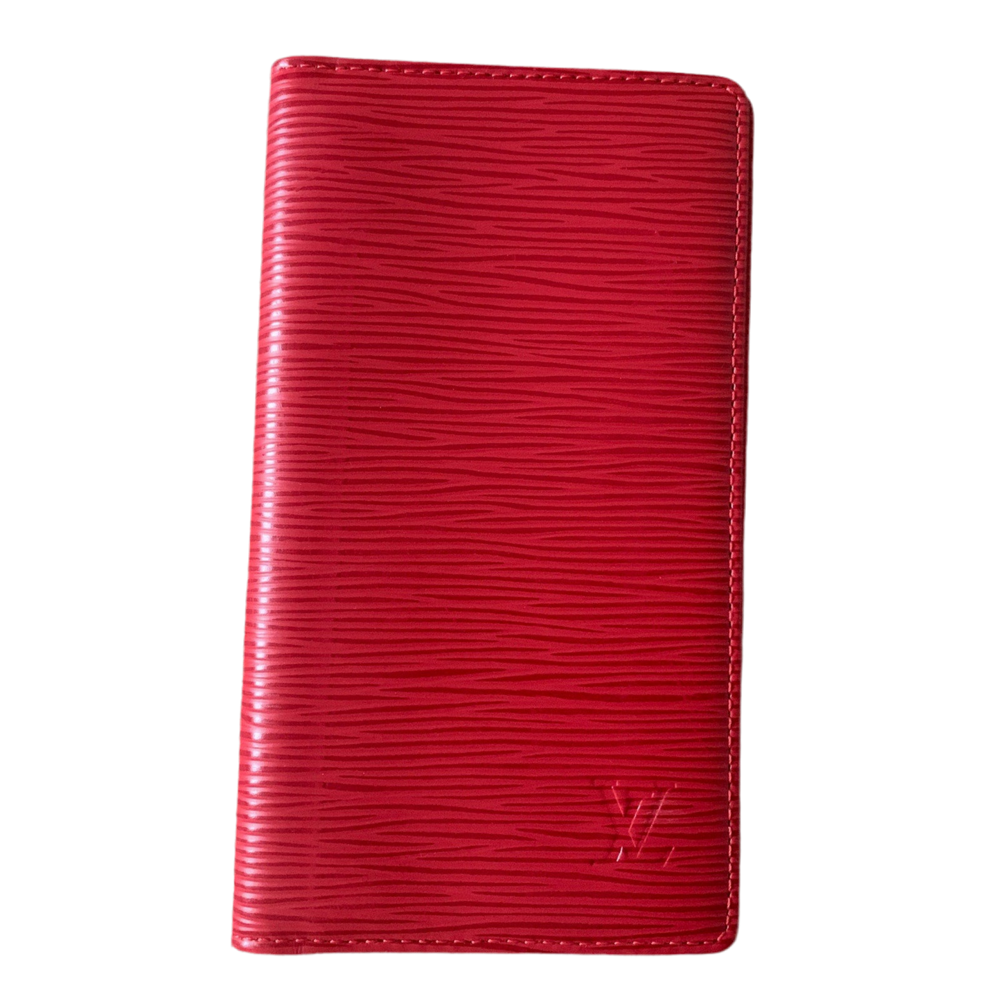 LV1039 Louis Vuitton unisex Epi red leather card holder wallet