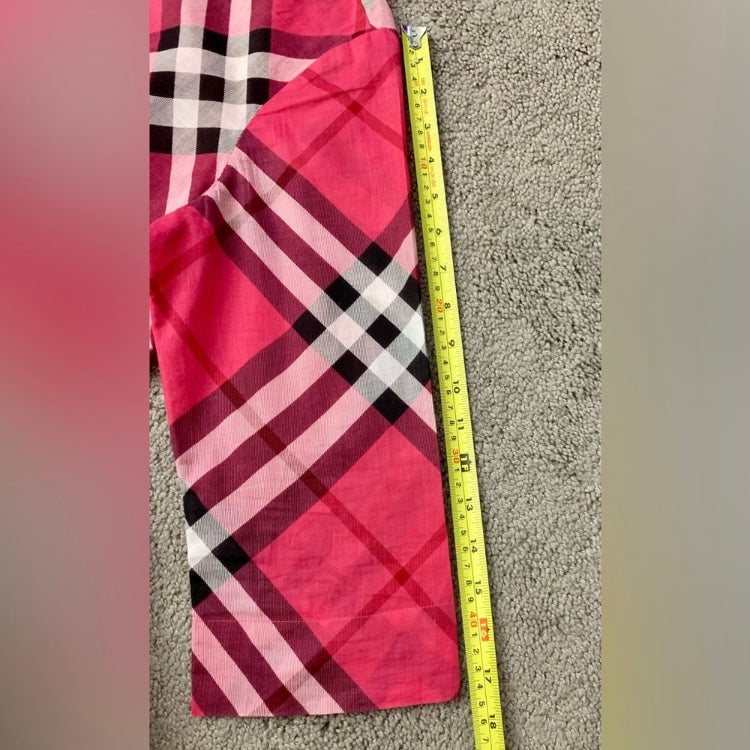 Authentic Burberry cotton check dress size M