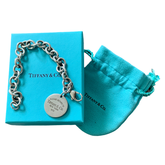 Authentic Tiffany & Co. 925 silver women’s bracelet with return to Tiffany tag