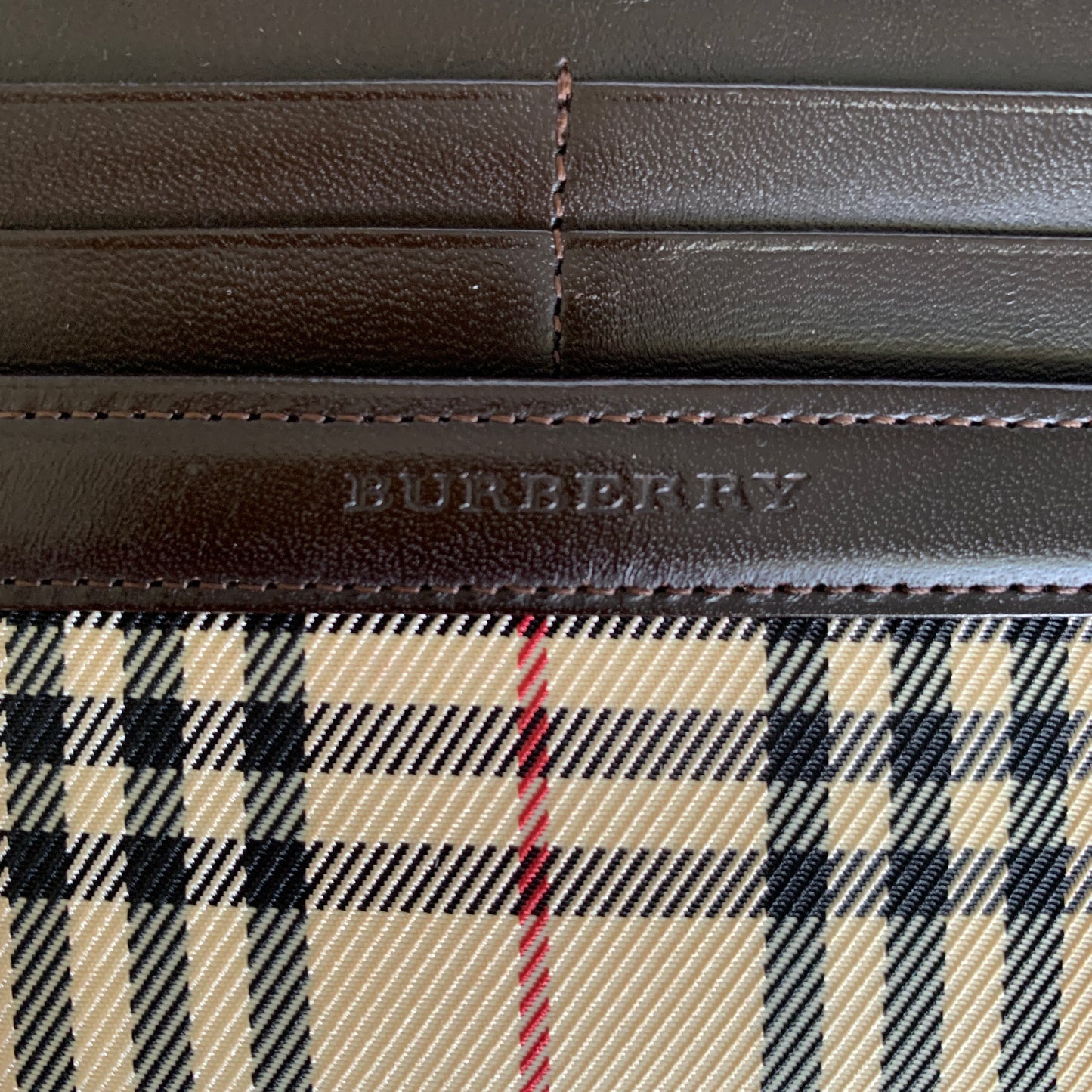 Burberry classic check long wallet authentic with COA