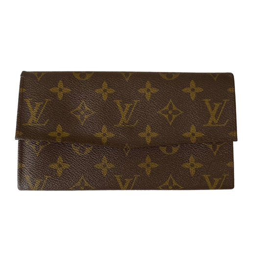 Louis Vuitton vintage monogram long wallet authentic with coa