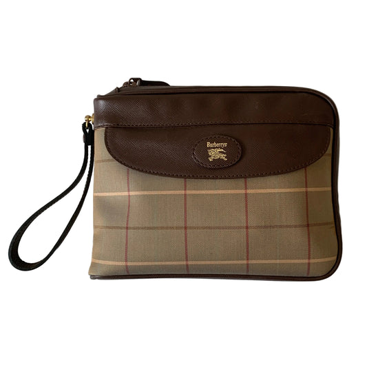 Burberry vintage unisex wristlet bag authentic with COA