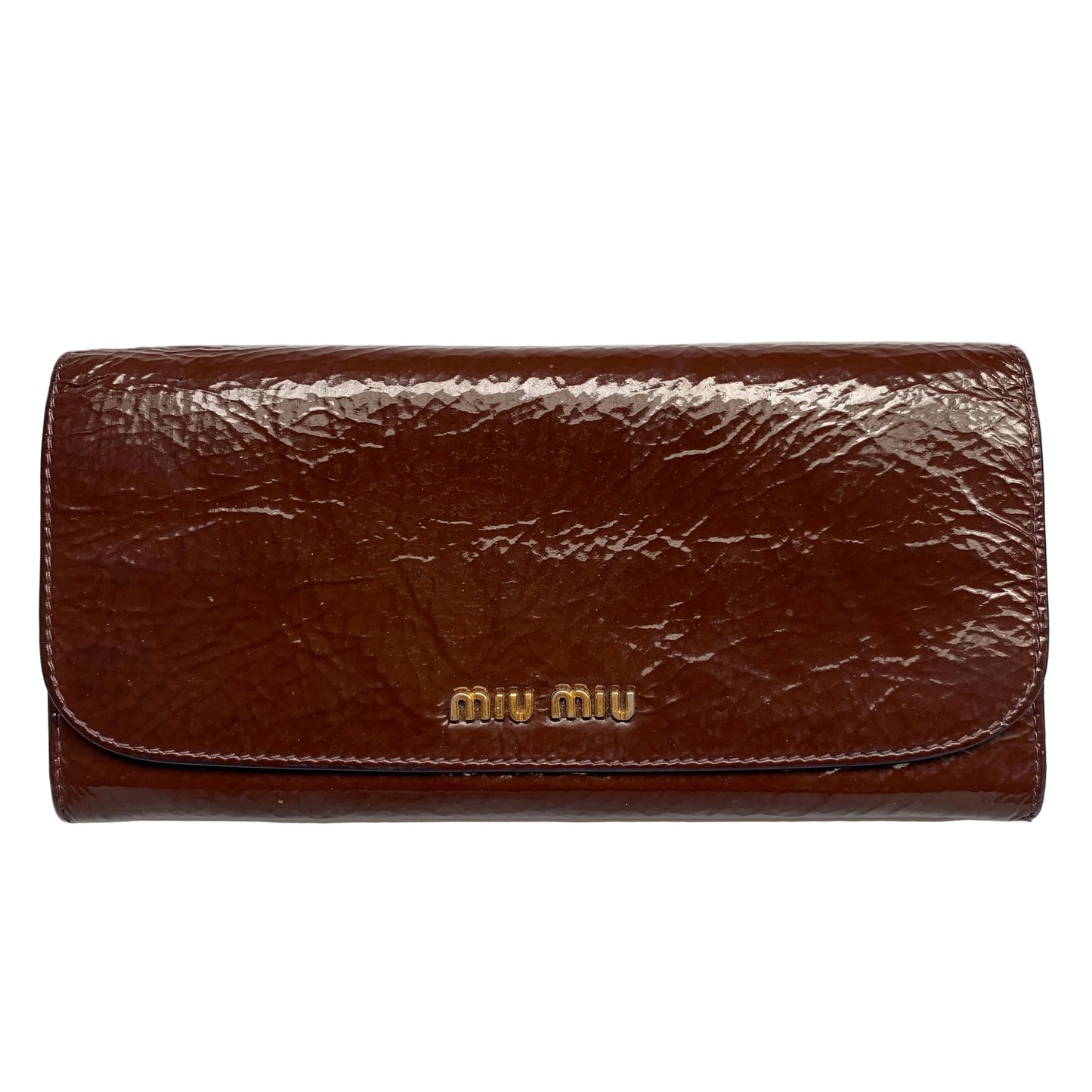 Miu Miu leather long wallet Authentic with COA 7.6x3.7