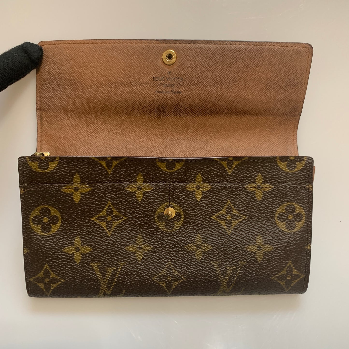 Louis Vuitton monogram Sarah long wallet CA0937 Authentic with COA