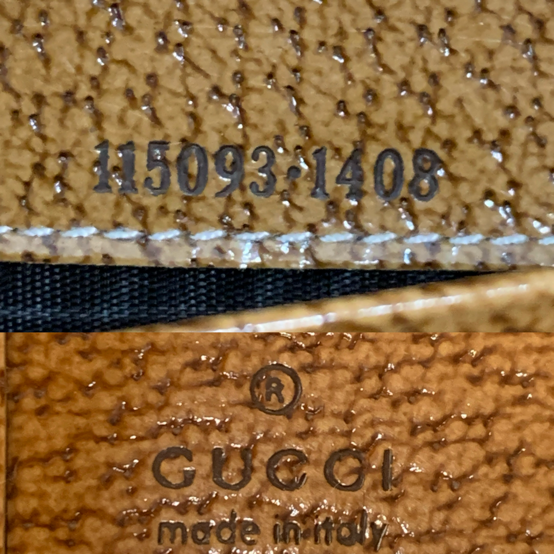 Gucci monogram women’s long wallet 7.5 x3.8” authentic with COA