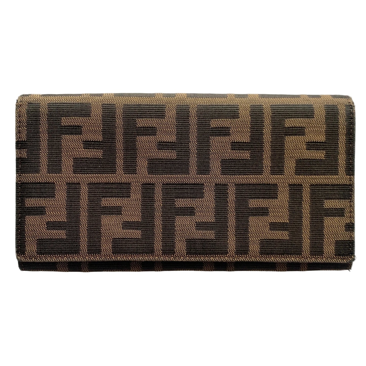 Fendi zucca monogram long wallet Authentic with COA 7.4x4