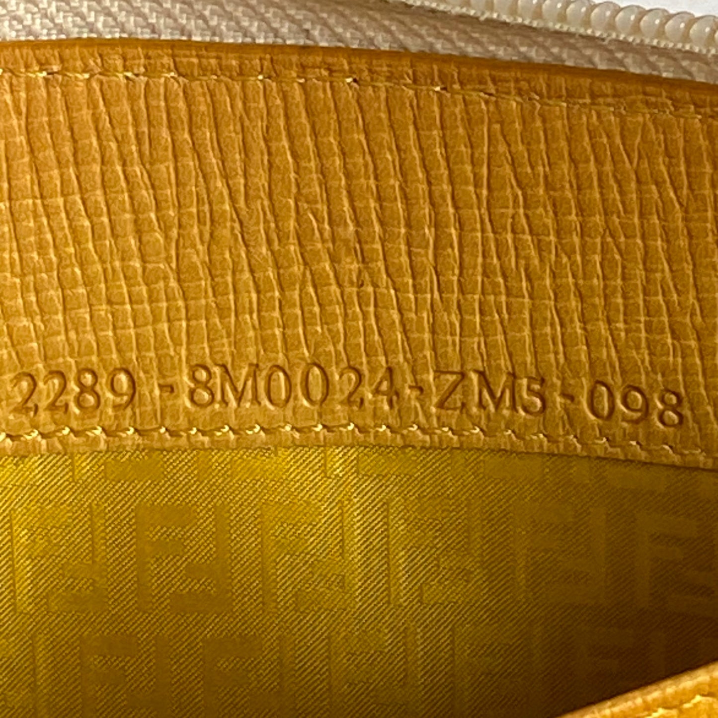 Fendi FF monogram zip around long wallet authentic with coa
