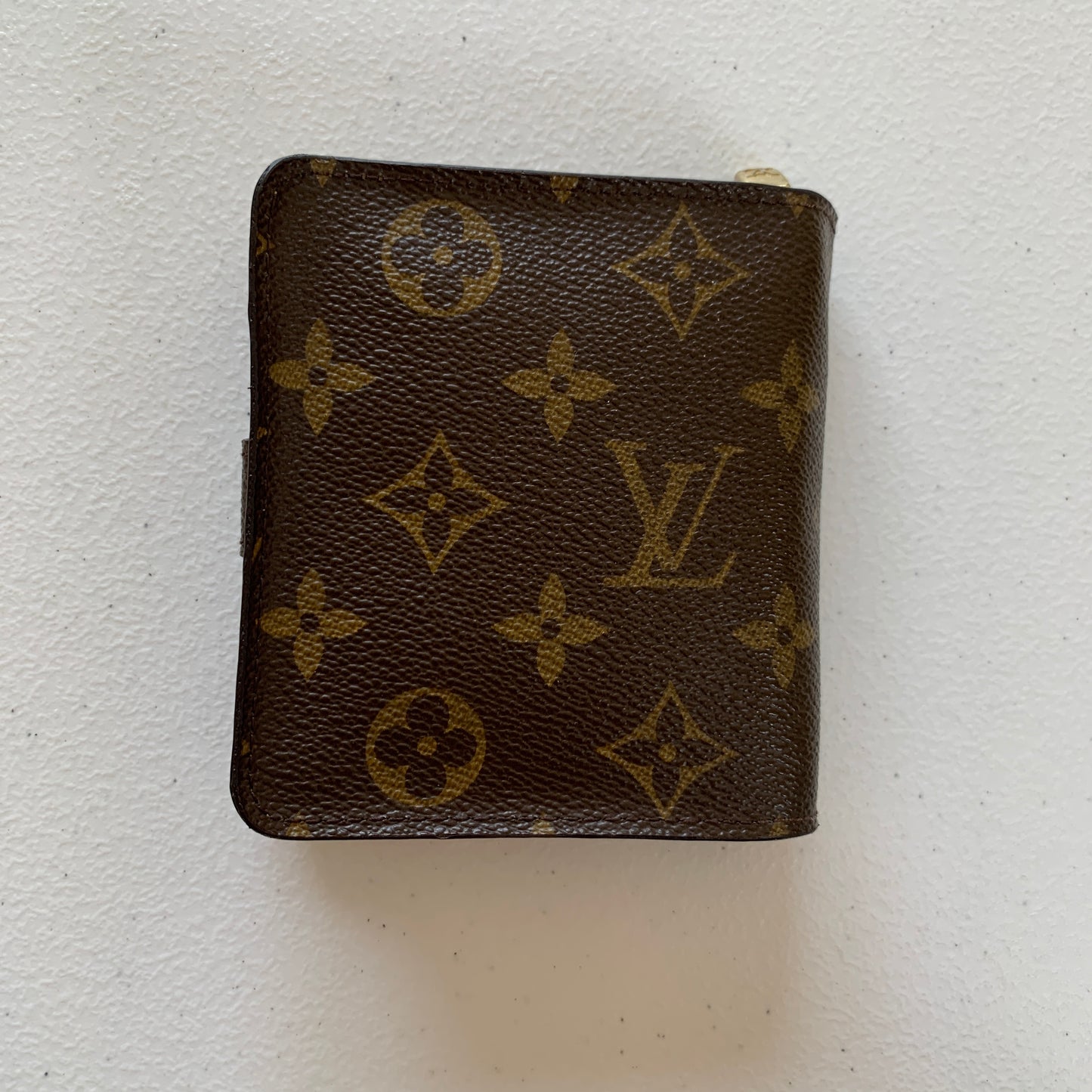 Louis Vuitton monogram compact wallet ca1017 authentic with COA