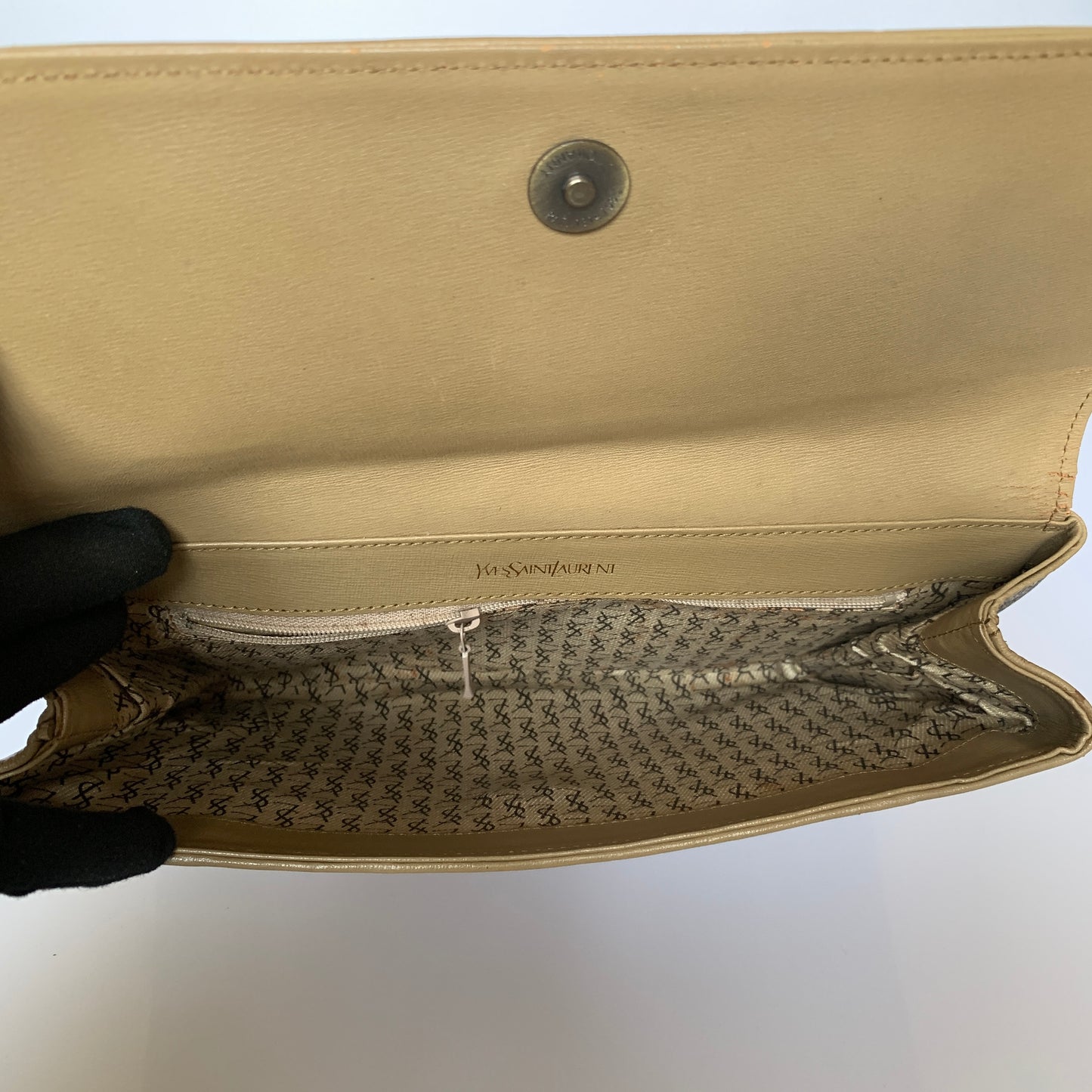 Yves Saint Laurent vintage giraffe Clutch bag Authentic with COA