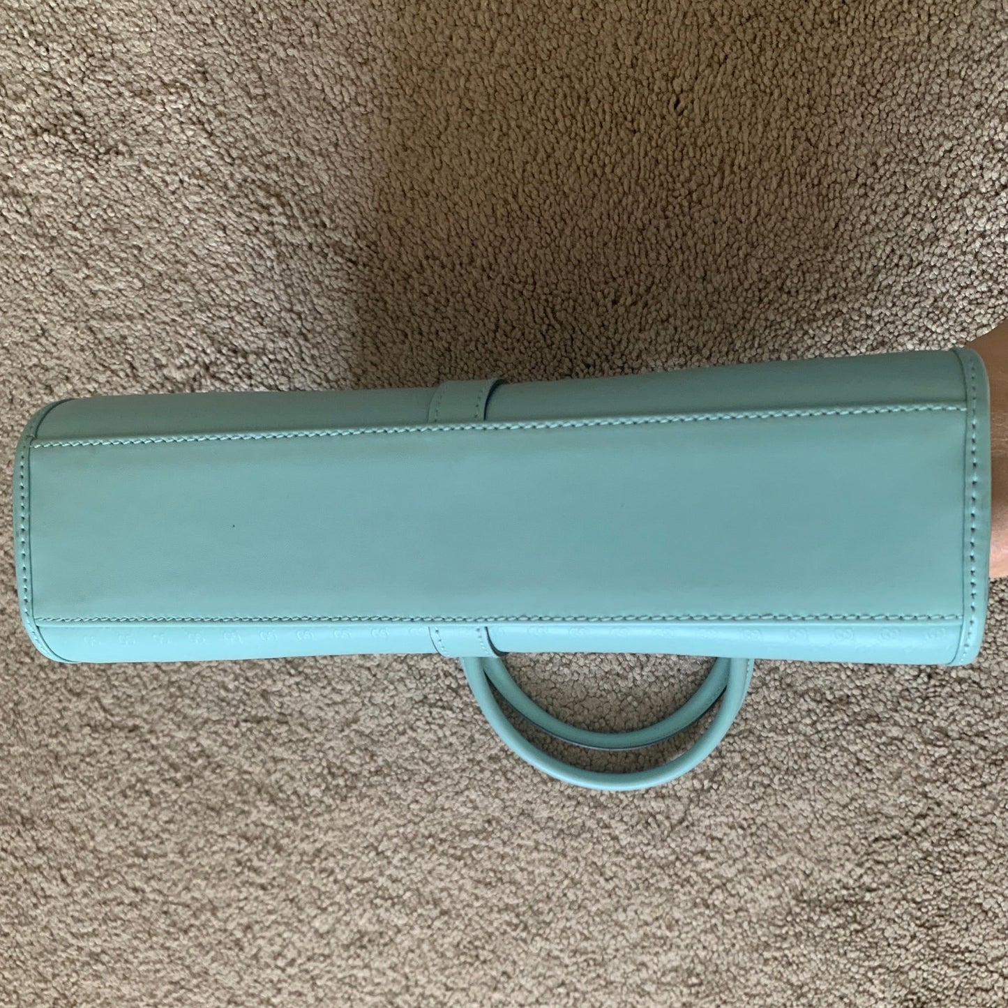 Gucci micro GG Jackie bag in light blue leather with dust bag and COA