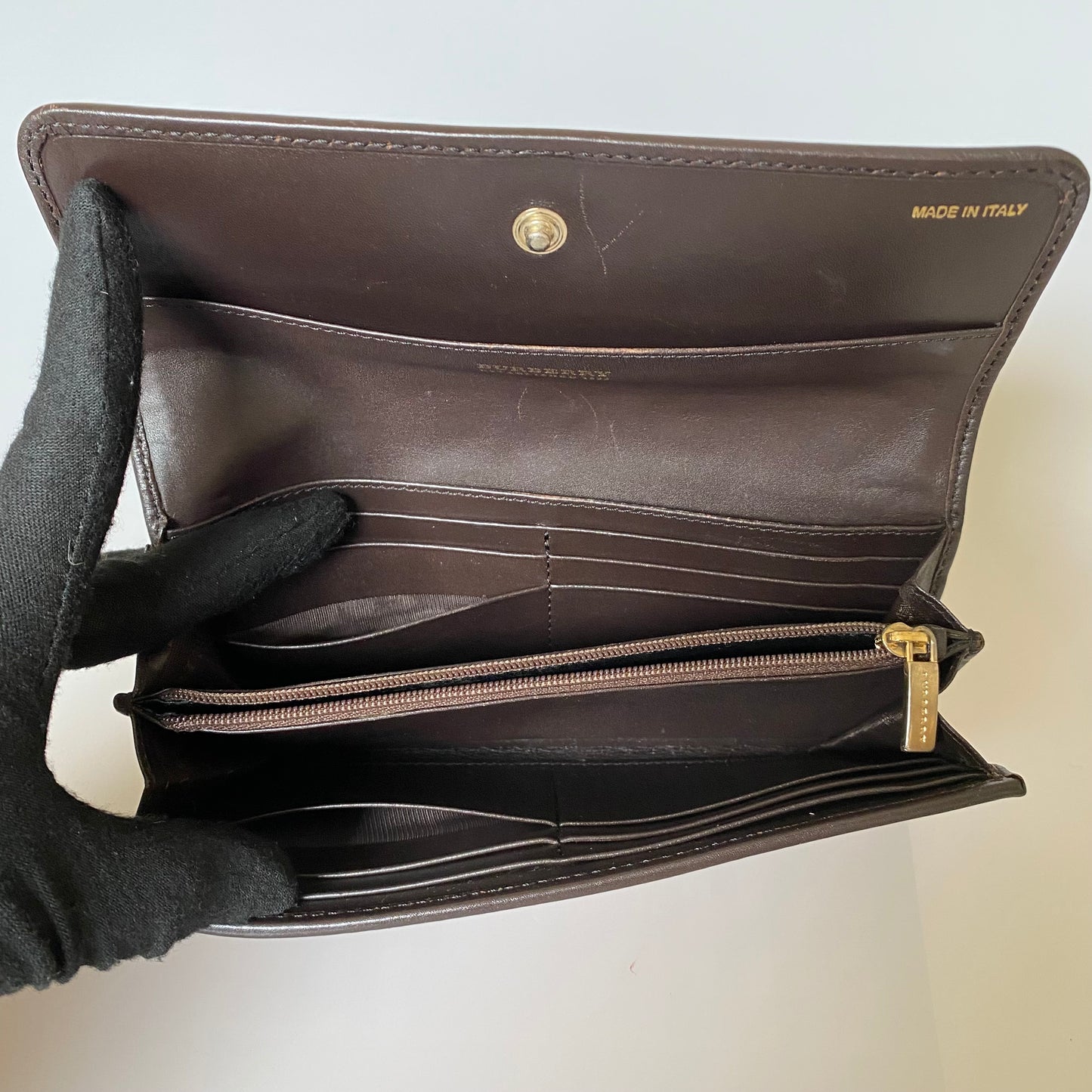 Burberry classic check long wallet Authentic with COA
