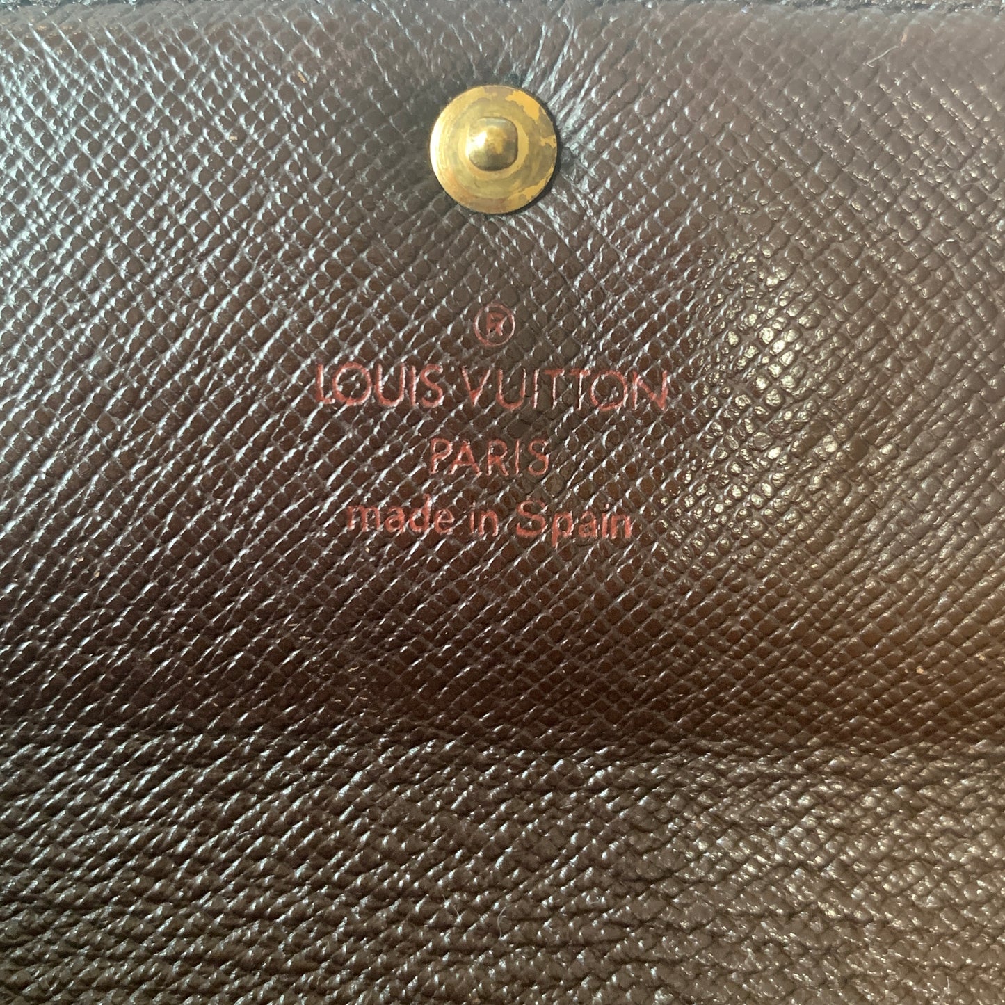 Louis Vuitton damier ebene long wallet CA0032 Authentic with COA