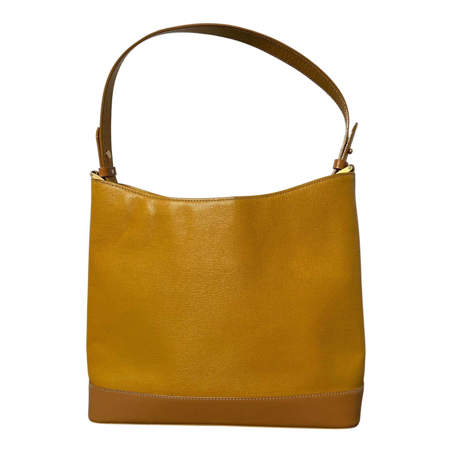 Burberry mustard leather hobo shoulder bag Authentic with COA