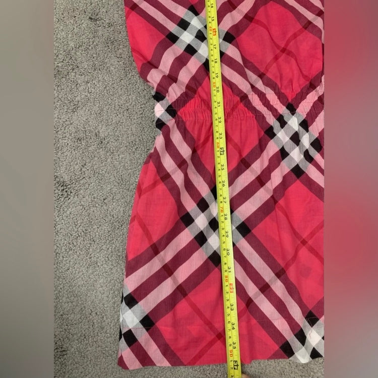 Authentic Burberry cotton check dress size M