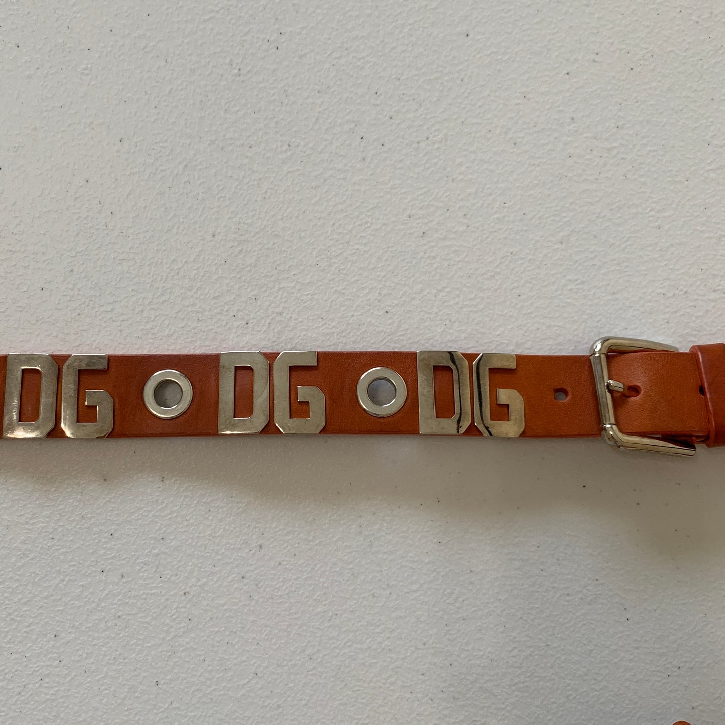 Dolce Gabbana DG logo leather Belt authentic with COA size 95 cm 44 inch