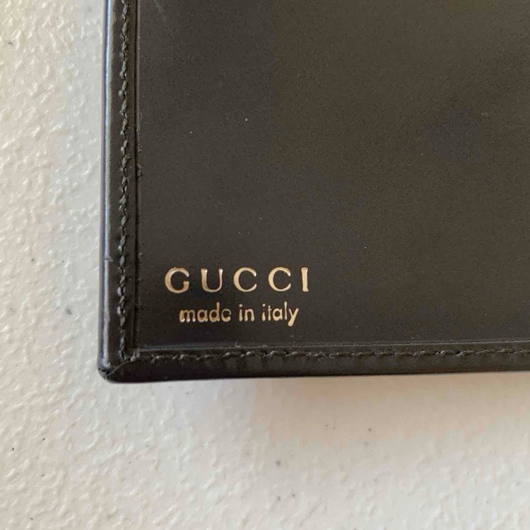 Gucci long leather wallet Authentic with COA7.2x4.3
