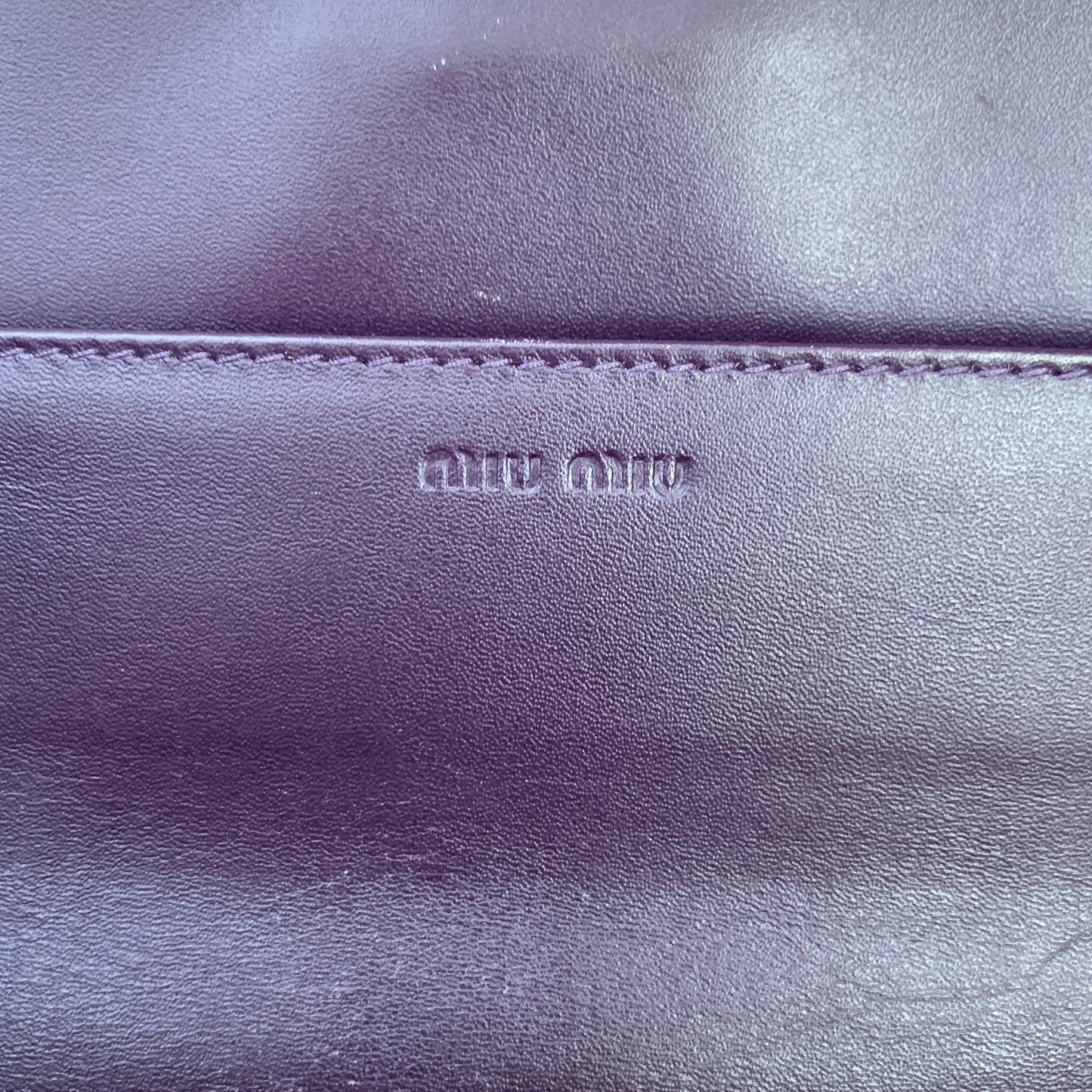 Miu Miu leather long wallet Authentic with COA 7.6x3.7