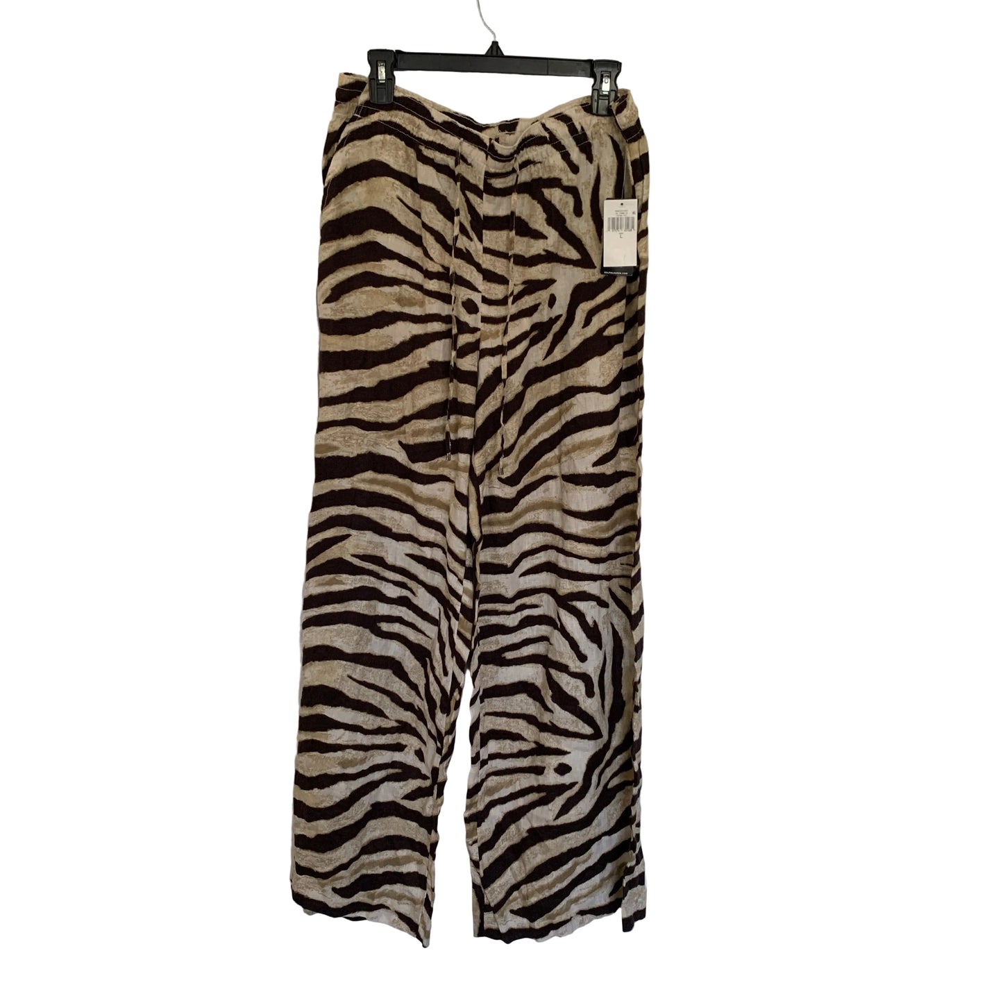 Lauren Ralph Lauren womens NWT animal print linen pants size L