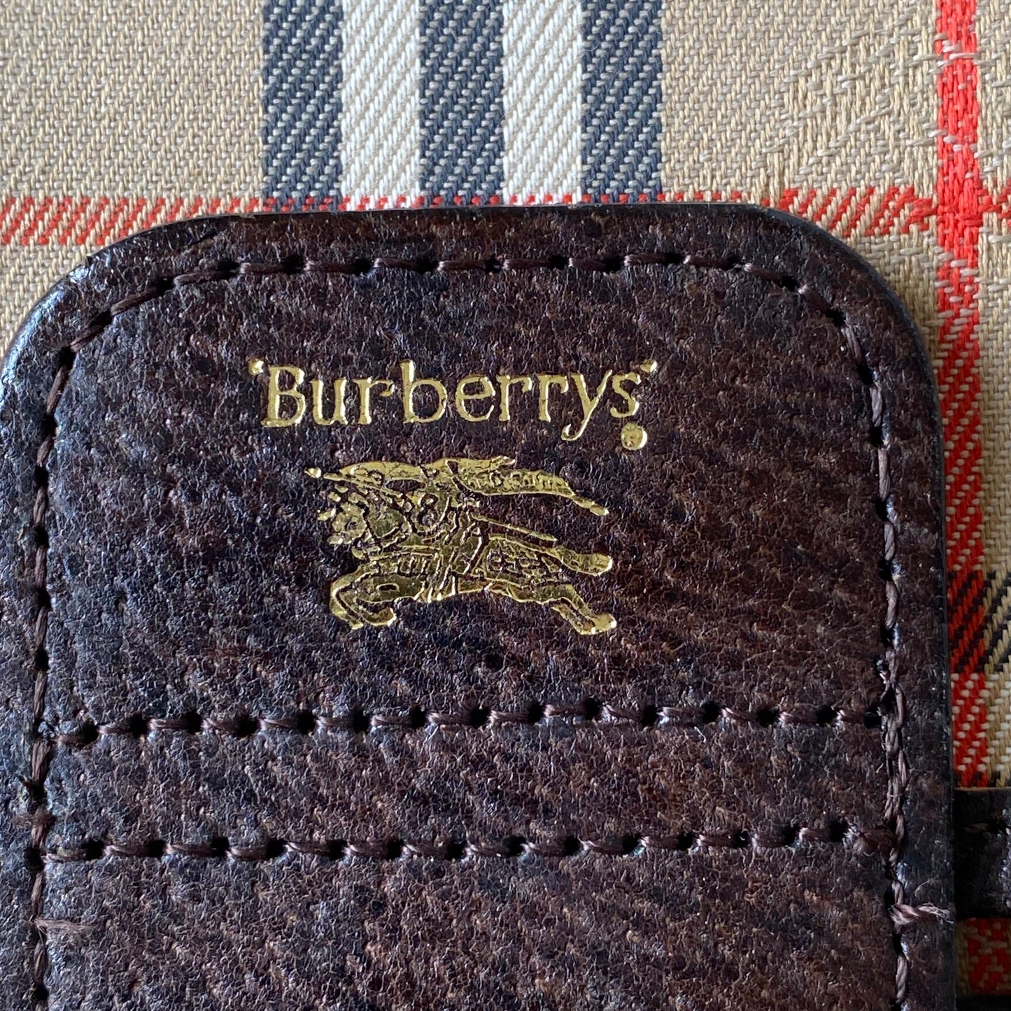 Burberry vintage classic check clutch bag Authentic with COA 10.7x8.8x2