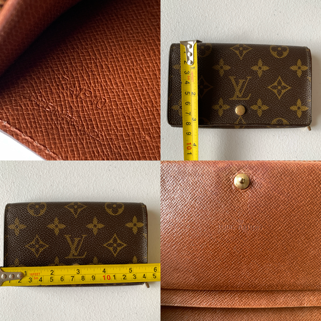 Louis Vuitton monogram RA1910 leather wallet authentic with COA