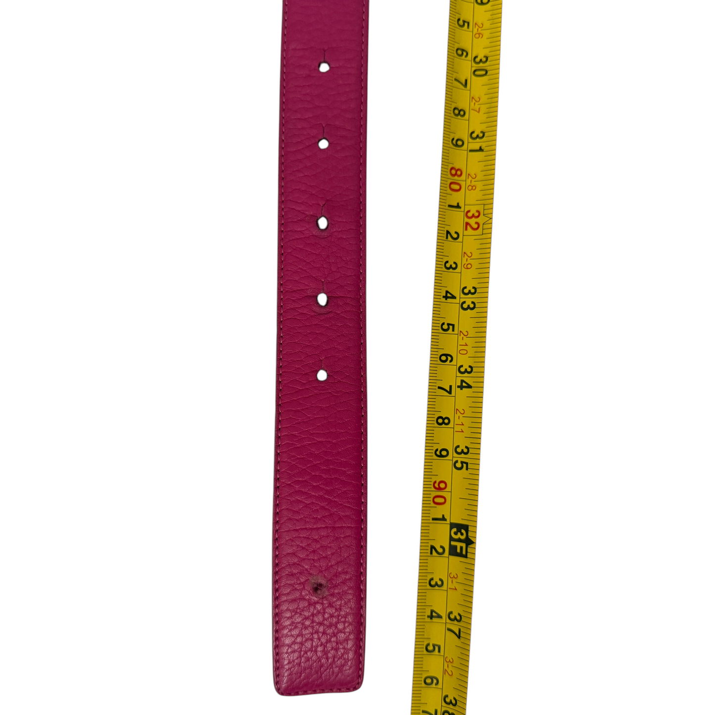 Dolce & Gabbana women’s pink leather belt authentic with COA 85 cm 34 inch