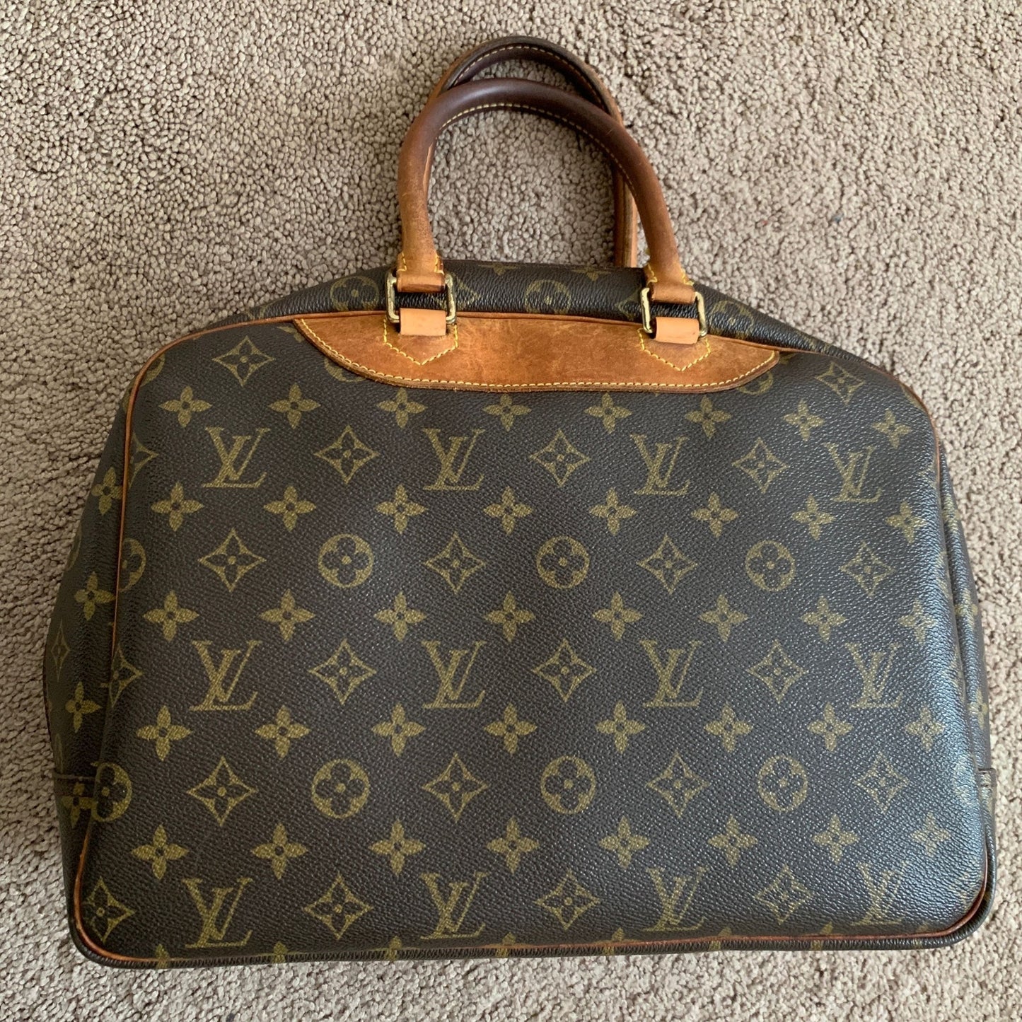 LV1025 Louis Vuitton unisex Deauville monogram handbag