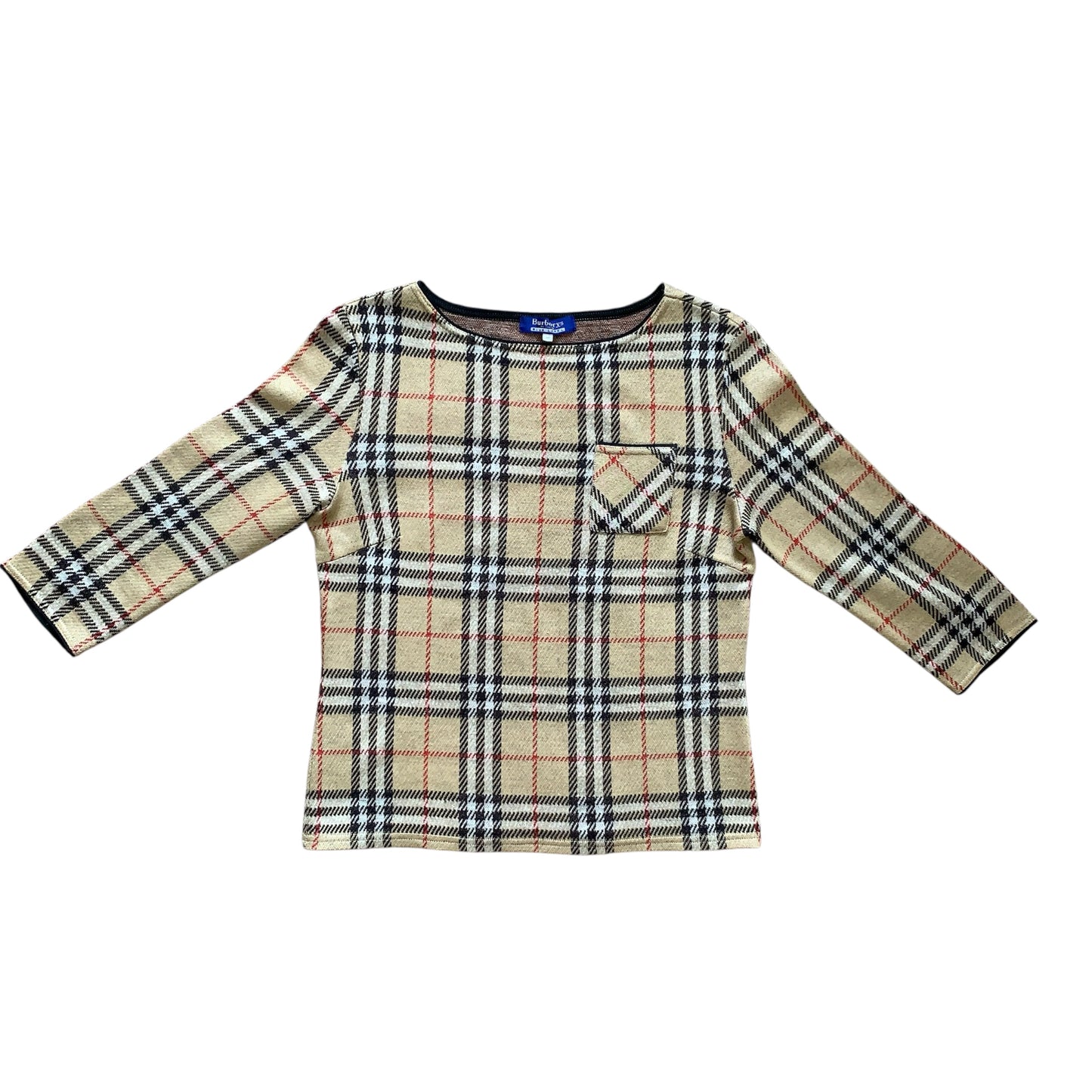 Burberry classic check wool blend sweater