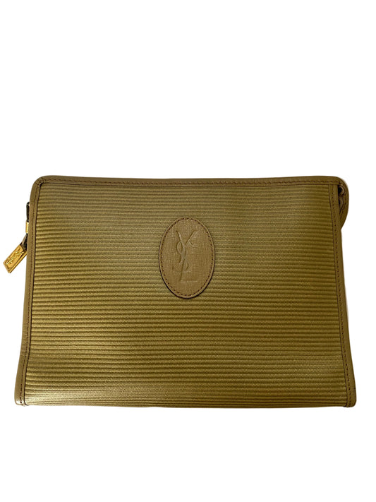 Yves Saint Laurent vintage YSL logo unisex pouch