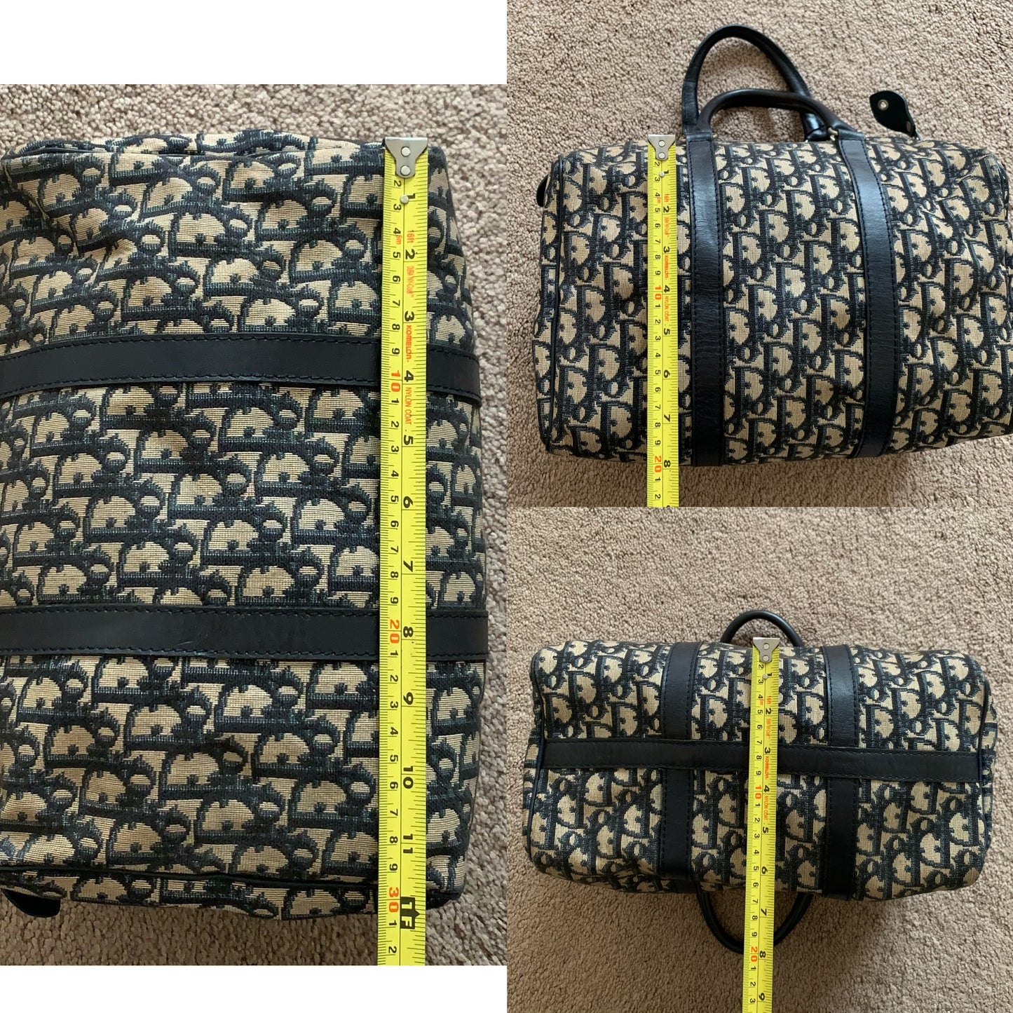 Authentic Dior vintage women’s oblique trotter bag